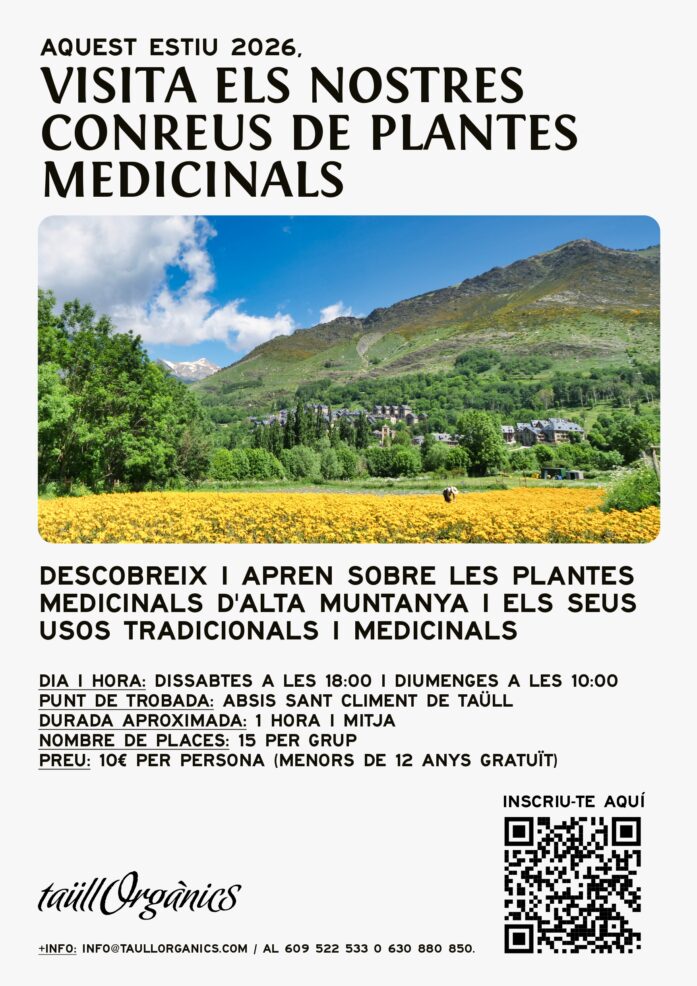 Visita a los cultivos de plantas medicinales de Taüll Orgànics