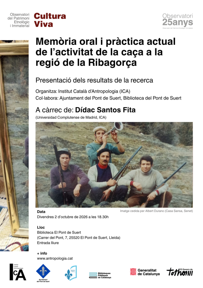 Memòria oral i pràctica actual de l’activitat de la caça a la regió de la Ribagorça